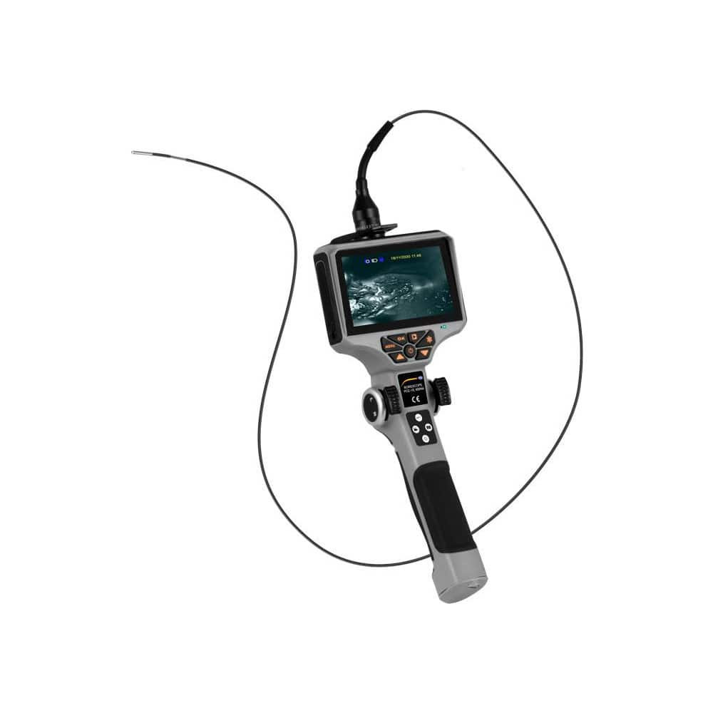 Compact Video Borescope, Data Logging Video Borescope & Video Inspection System: 2 mm Probe Dia, 640 x 480 pixels Resolution MPN:PCE-VE 900N4