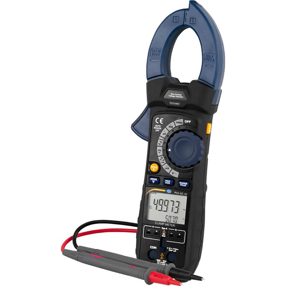 Compact Manual Ranging & Voltage Clamp Meter: CAT I CAT II & CAT III, 1.9