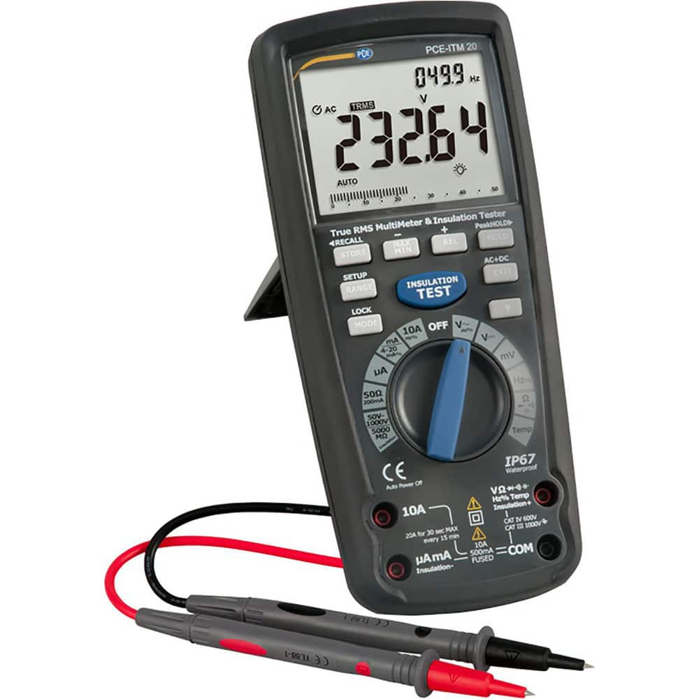 Electrical Insulation Resistance Testers & Megohmmeters, Display Type: Digital LCD , Power Supply: Battery Operated Megohmmeters  MPN:PCE-ITM 20