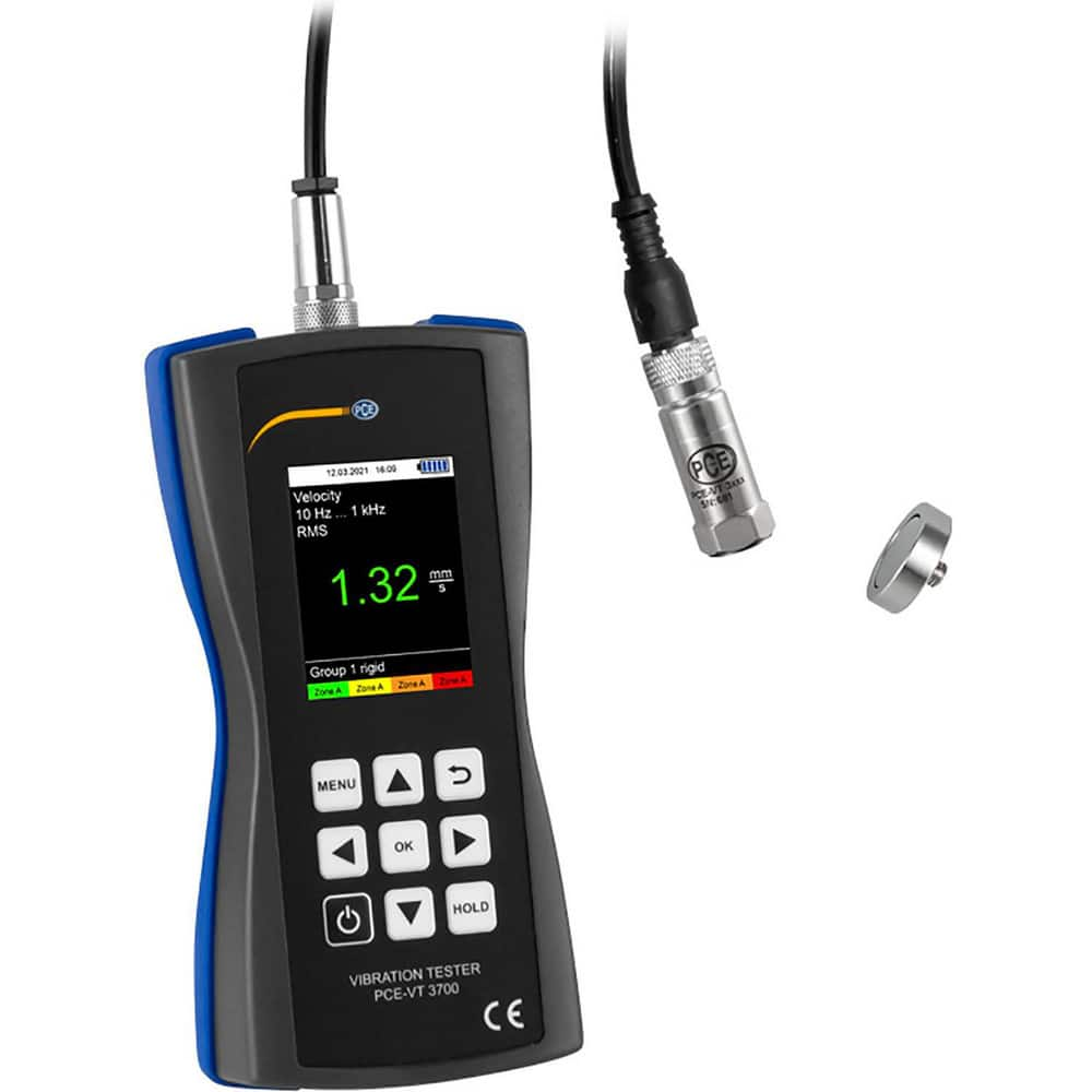 Vibration Meters, Meter Type: Vibration Meter, Vibration Tester , Vibration Measurement Range: 1-10 , Display Type: Color LCD , Measures: Acceleration MPN:PCE-VT 3700