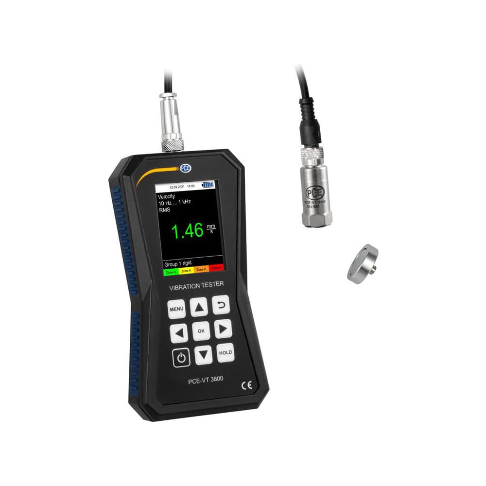 Vibration Meters, Meter Type: Vibration Meter, Vibration Meter Datalogger, Vibration Tester , Vibration Measurement Range: 1-10  MPN:PCE-VT 3800