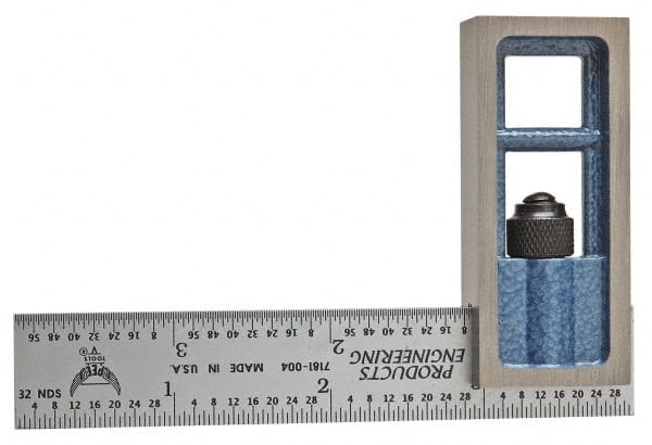 Double Squares, Blade Length (Inch): 6 , Graduation Style: 16R , Graduation (mm): 1/100 in, 1/32 in, 1/50 in, 1/64 in , Graduation (Inch): 1/100 in, 1/32 in MPN:7105-166