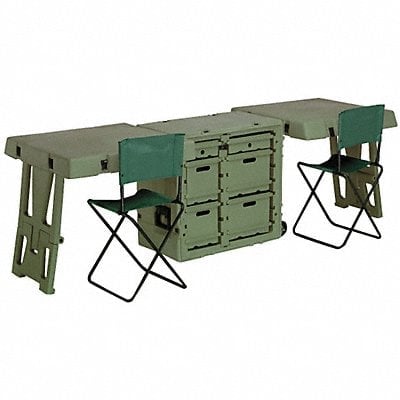 Field Desk Dbl 30.7Lx21Wx28.5D OD Green MPN:472-FLD-DESK-DD