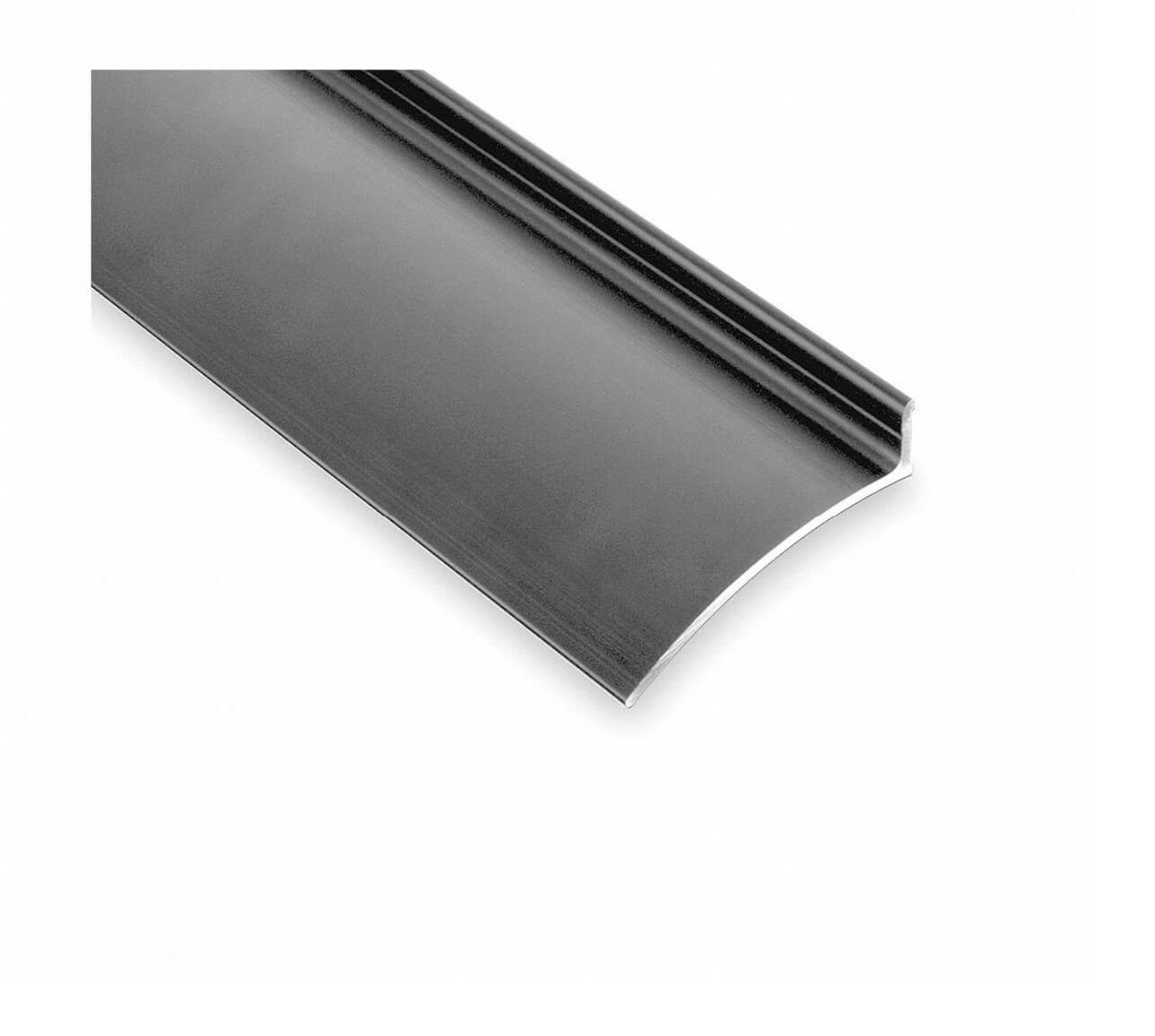 Door Drip Edge: 19/32 in Flange Ht, Clear Anodized, 2 346C76