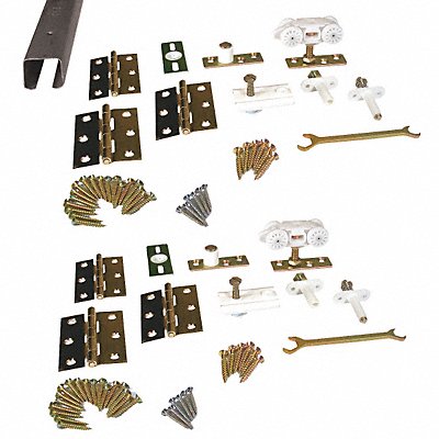 Folding Door Track  Hardware Kit MPN:HF4/100/8