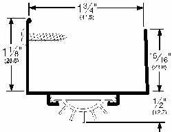 Sweeps & Seals, Product Type: Door Bottom Shoe , Overall Length (Inch): 36 , PSC Code: 5640  MPN:217AV36