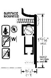 Automatic Door Bottom Sweep MPN:412SRL48