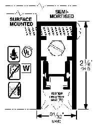 Heavy Duty Automatic Door Bottom Sweep MPN:4301DRL48