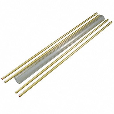 Glass Rod Kit Plain 5/8In Dia 10In L MPN:1LG-10