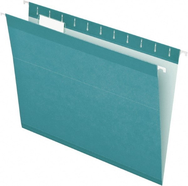 Hanging File Folder: Letter, Aqua, 25/Pack MPN:PFX415215AQU