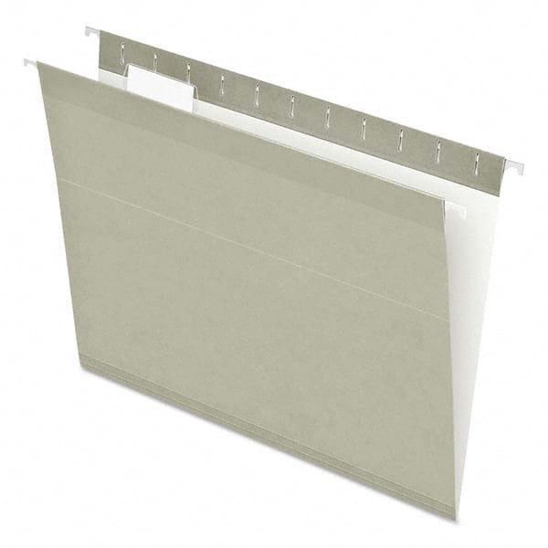 Hanging File Folder: Letter, Gray, 25/Pack MPN:PFX415215GRA