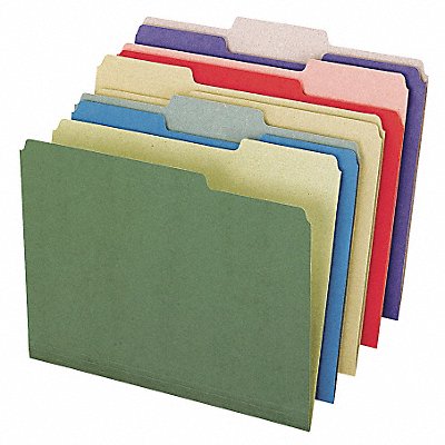 Letter File Folders Assorted PK50 MPN:PFX04350