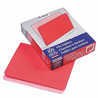 Letter File Folders Red/Light Red PK100 MPN:PFX152RED