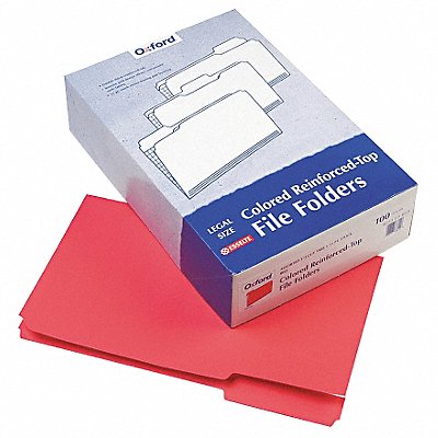 Legal File Folders Red/Light Red PK100 MPN:PFX15313RED