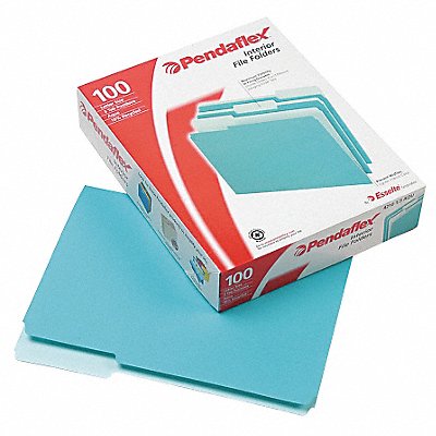 Letter File Folders Aqua PK100 MPN:PFX421013AQU