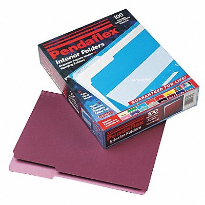 Letter File Folders Burgundy PK100 MPN:PFX421013BUR