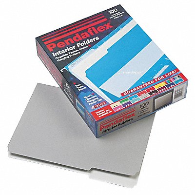 Letter File Folders Gray PK100 MPN:PFX421013GRA