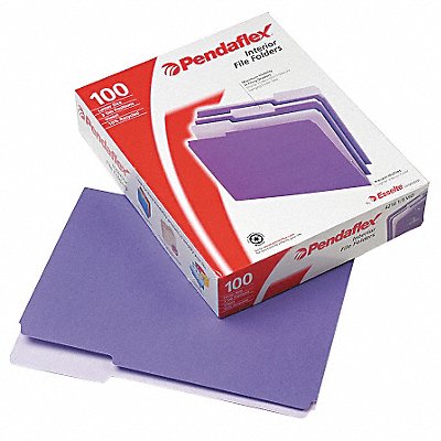 Letter File Folders Violet PK100 MPN:PFX421013VIO