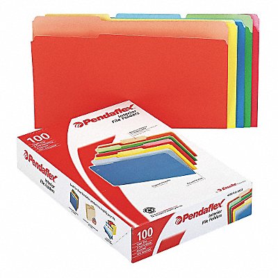 Legal File Folders Assorted PK100 MPN:PFX435013ASST