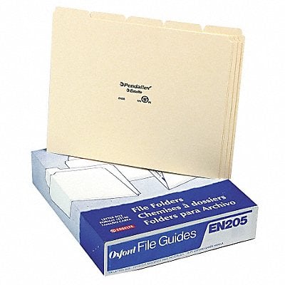 File Guide Set Write-On Manila PK100 MPN:PFXEN205