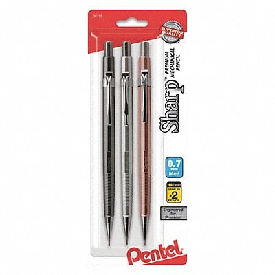 Mechanical Drafting Pencil Assorted PK3 MPN:P207MBP3M