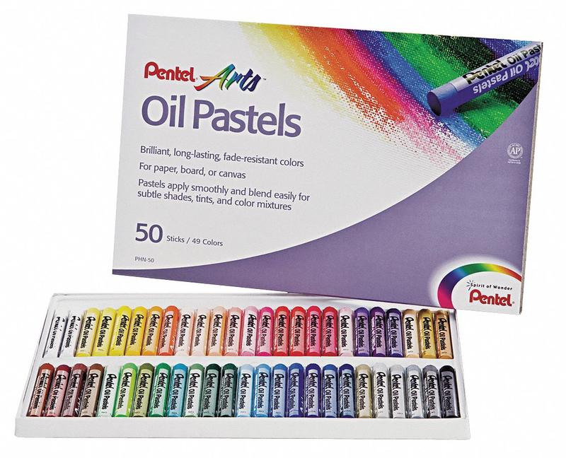 Oil Pastel Set w/Carrying Case PK50 MPN:PENPHN50