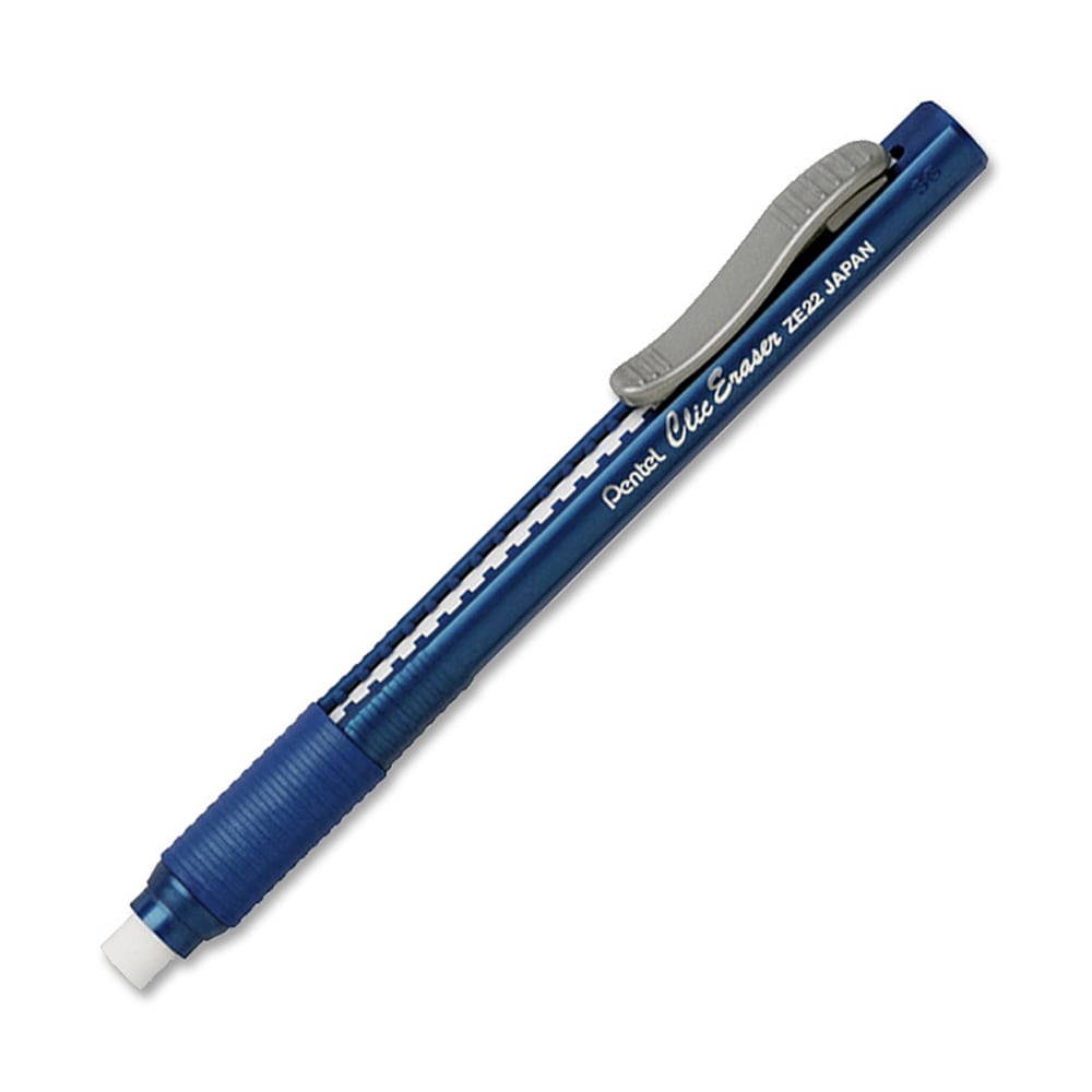 Pentel Clic Eraser, Blue Barrel (Min Order Qty 37) MPN:ZE22-C