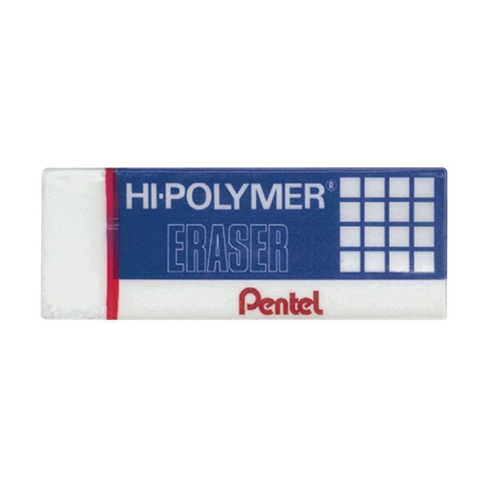 Pentel Hi-Polymer Erasers, 3/PK (Min Order Qty 13) MPN:ZEH10BP3K6