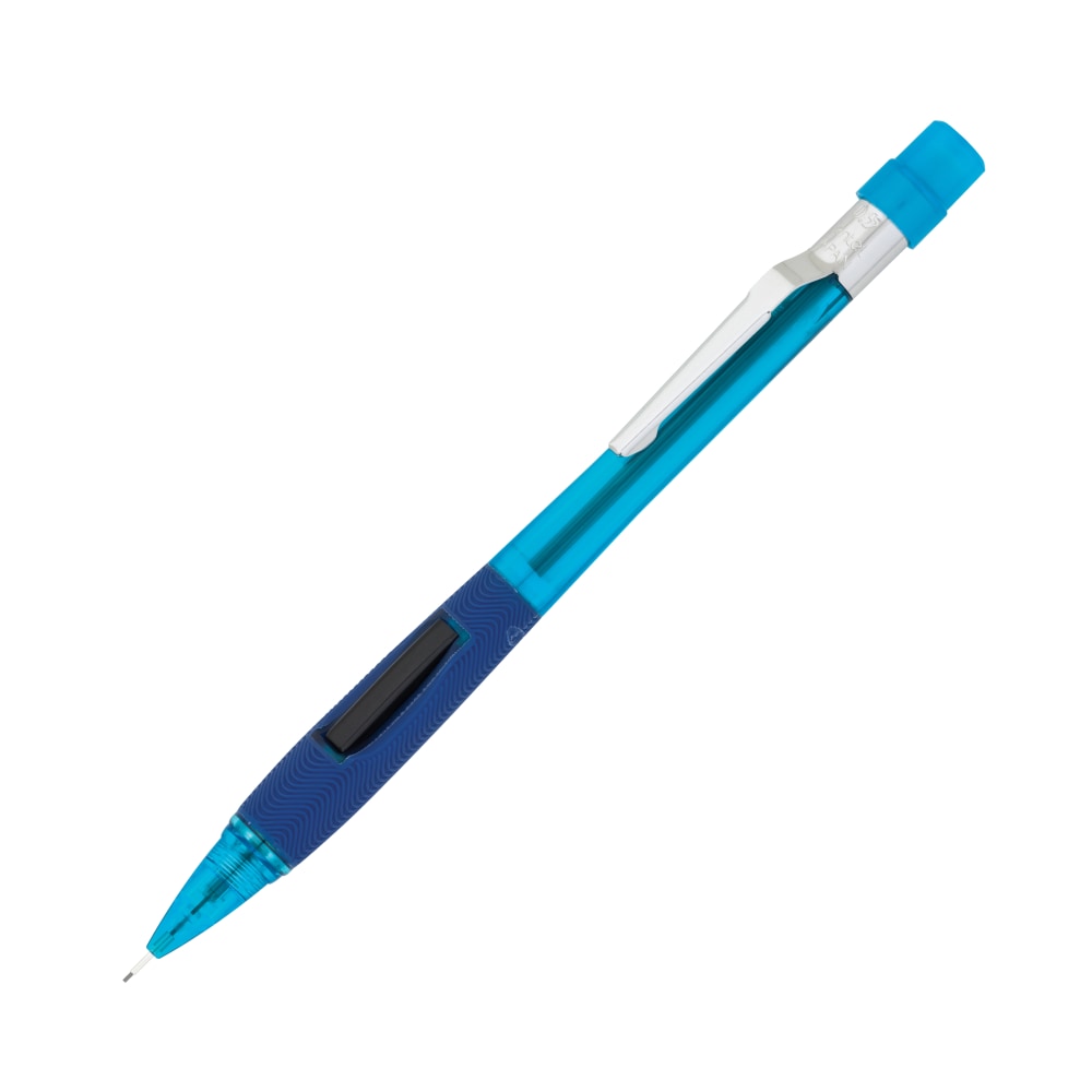 Pentel Quicker-Clicker Mechanical Pencil, 0.5 mm, Transparent Blue (Min Order Qty 17) MPN:PD345-TC