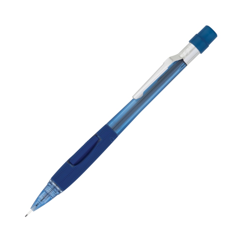 Pentel Quicker-Clicker Mechanical Pencil, 0.7 mm, Transparent Blue (Min Order Qty 13) MPN:PD347-TC