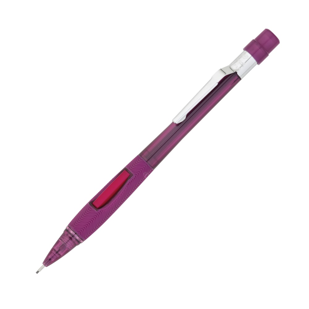 Pentel Quicker-Clicker Mechanical Pencil, 0.9 mm, Transparent Red (Min Order Qty 17) MPN:PD349-TB