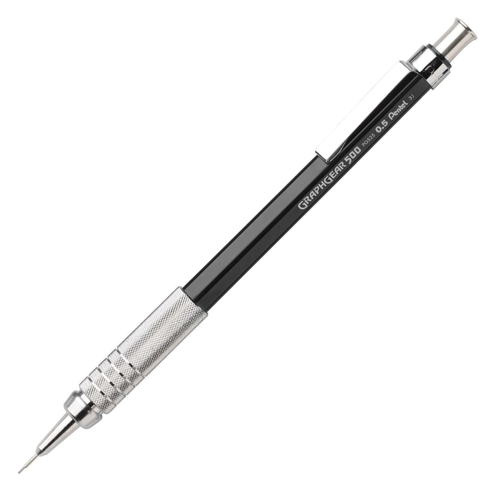 Pentel Graph Gear 500 Automatic Drafting Pencils, 0.5 mm, Black Barrel (Min Order Qty 13) MPN:PG525A