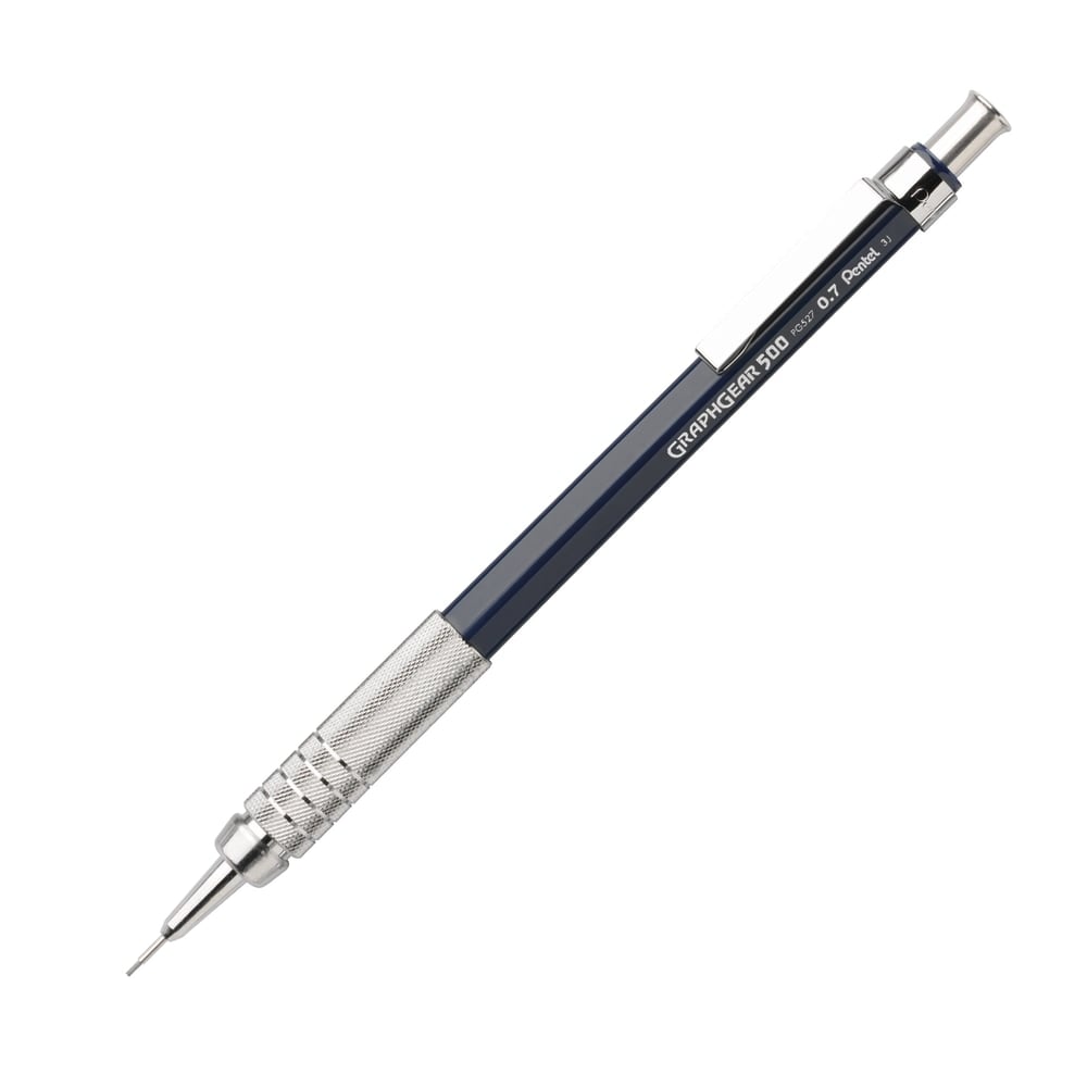 Pentel Graph Gear 500 Automatic Drafting Pencils, 0.7 mm, Blue Barrel (Min Order Qty 12) MPN:PG527C