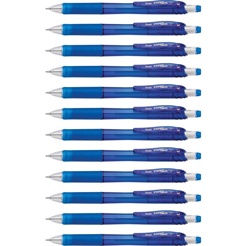 Pentel EnerGizeX Mechanical Pencil, #2 Lead, Fine Point, 0.5 mm, Transparent Blue Barrel (Min Order Qty 5) MPN:PL105C