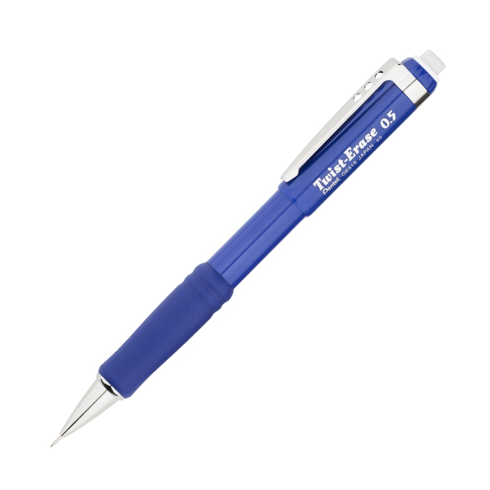 Pentel Twist-Erase III Mechanical Pencil, 0.5 mm, Blue (Min Order Qty 16) MPN:QE515C