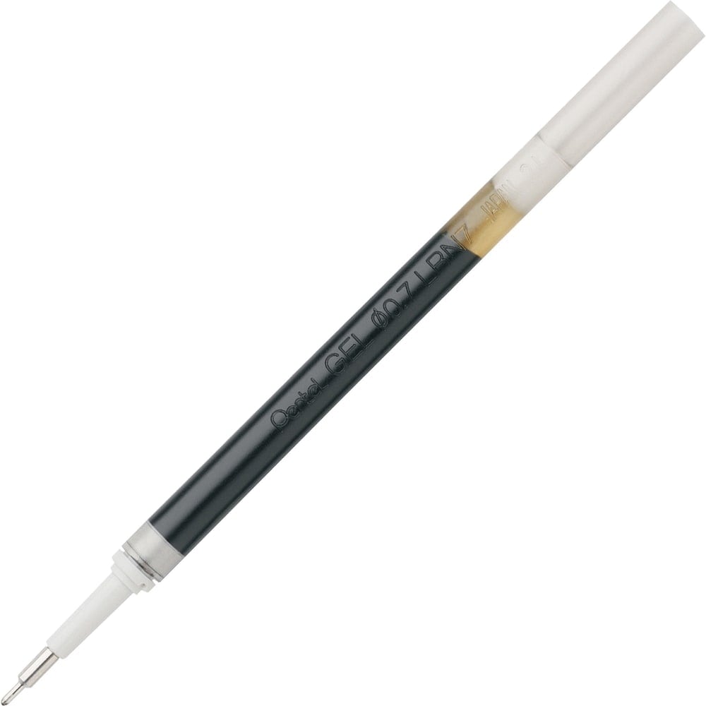 Pentel EnerGel Retractable Liquid Gel Pen Refills, Needle Point, 0.7 mm, Black Ink (Min Order Qty 59) MPN:LRN7-A