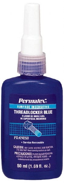 Threadlocker: Blue, Liquid, 50 mL, Bottle MPN:24350