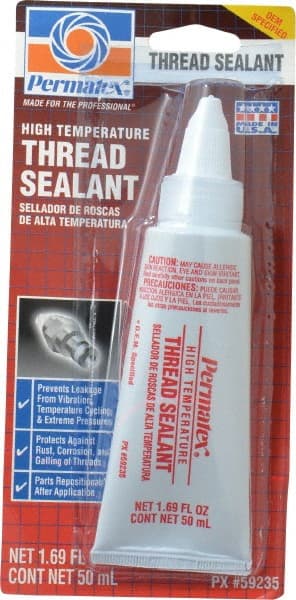 Threadlocker: White, Paste, 50 mL, Tube MPN:59235