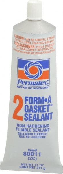 Elastic Sealant: 11 oz Tube, Black, Rosin MPN:80011