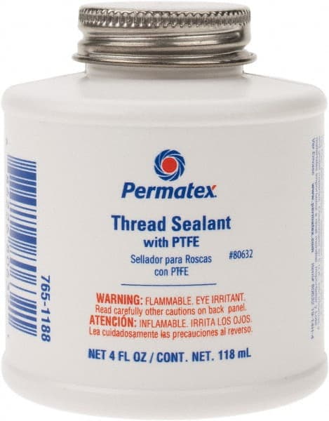 Pipe Thread Sealant: White, 4 oz Can MPN:80632