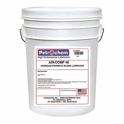 Compressor Oil 5 gal Pail 15 SAE Grade MPN:AIR-COMP 46-005