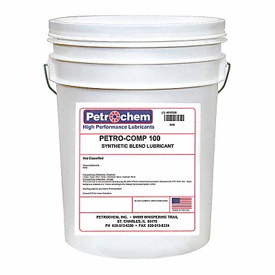 Compressor Oil 5 gal Pail 30 SAE Grade MPN:PETRO-COMP 100-005