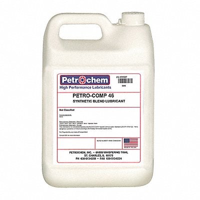 Compressor Oil 1 gal Jug 15 SAE Grade MPN:PETRO-COMP 46-001