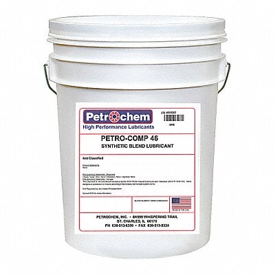 Compressor Oil 5 gal Pail 15 SAE Grade MPN:PETRO-COMP 46-005