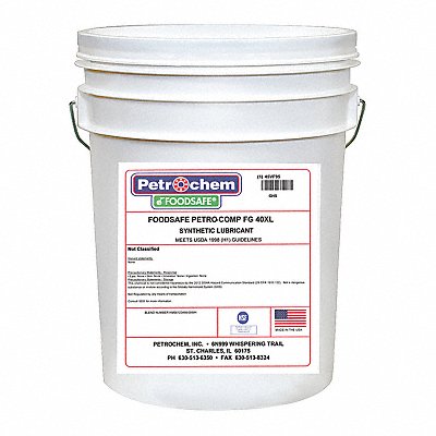 Compressor Oil 5 gal Pail 15 SAE Grade MPN:PETRO-COMP FG-40XL-005