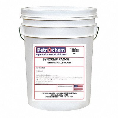 Compressor Oil 5 gal Pail 10 SAE Grade MPN:SYNCOMP PAO-32-005