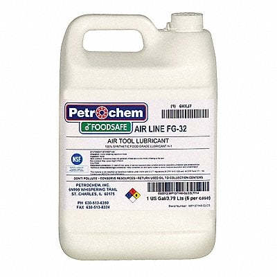 Air Tool Lubricant Synthetic Base 1 gal. MPN:FOODSAFE AIR LINE FG-32-001