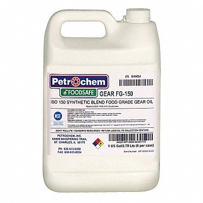 Food Grade SemiSyn Gear Oil ISO 150 MPN:FOODSAFE GEAR FG-150-001