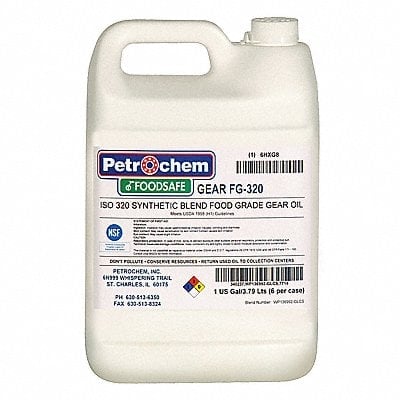 Food Grade SemiSyn Gear Oil ISO 320 MPN:FOODSAFE GEAR FG-320-001