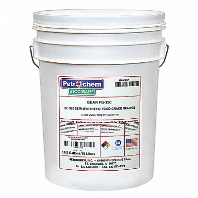 Food Grade SemiSyn Gear Oil ISO 320 MPN:FOODSAFE GEAR FG-320-005